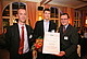 Prof. Dr. Andreas Kuckertz (Universität Hohenheim), Jun.-Prof. Dr. Christopher Schlägel (Universität Magdeburg) und Gregor Mauer (Wissenschaftsförderung der Sparkassen-Finanzgruppe) bei der Verleihung des "FGF Best Entrepreneurship Research Newcomer Award 2013".